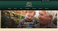 Desktop Screenshot of heritagefuneralchapels.com
